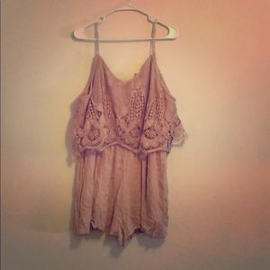 Baby pink, tank top romper